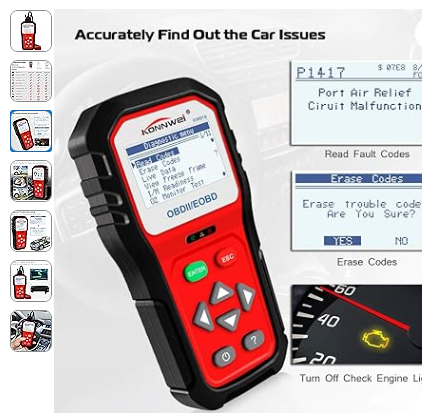 Lector de códigos error OBD2 para auto